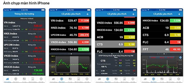 App chứng khoán cho Iphone VCBS Trading